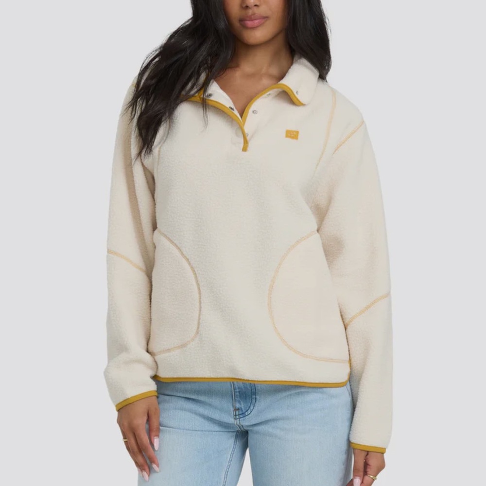 Billabong Streamer Half Snap Sherpa Fleece Pullover - Picture 4 of 4